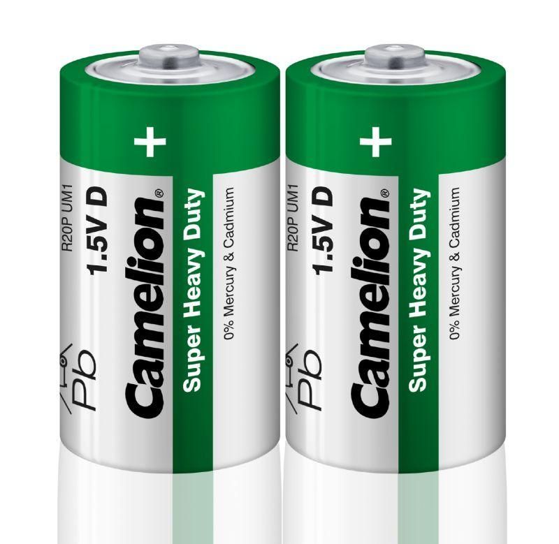 элемент питания солевой d/r20 r20p-sp2g 1.5в sr-2 (уп.2шт) camelion 1662 от BTSprom.by