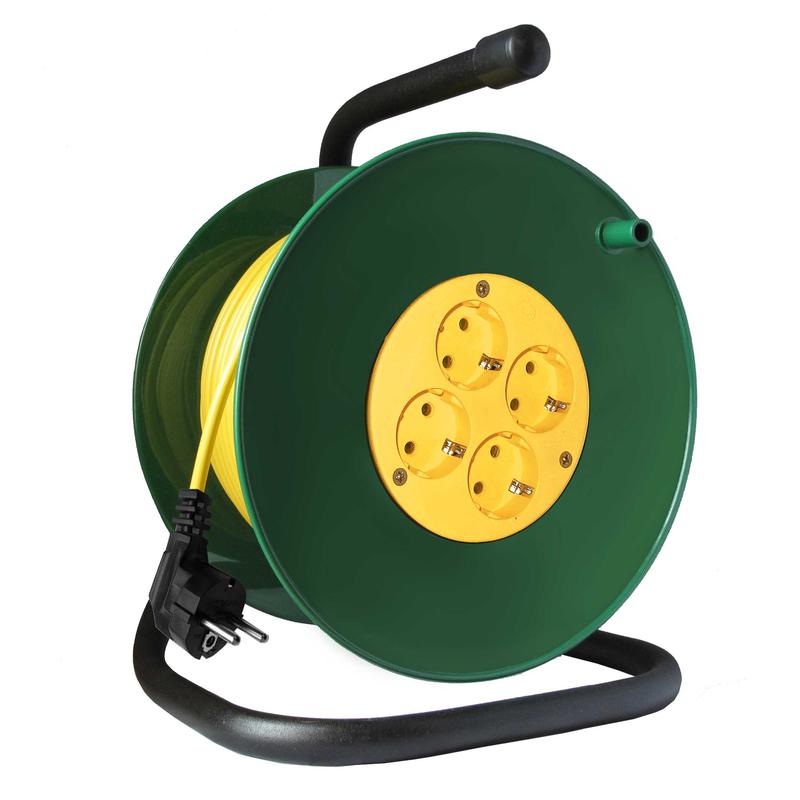 удлинитель на катушке 4х50м с заземл. 16а ip20 4квт с защ. крышкой союз 481s-3705 от BTSprom.by