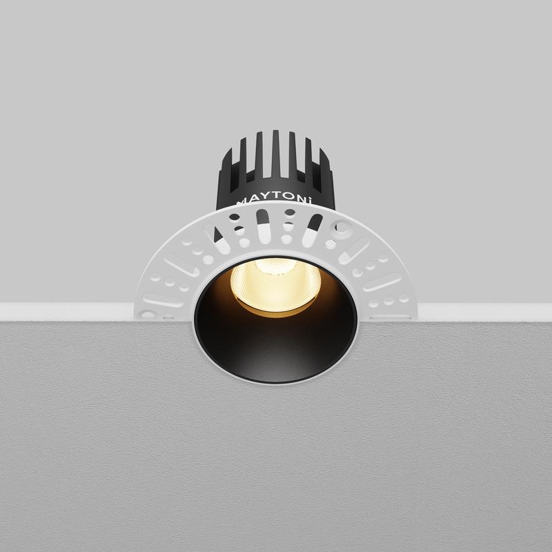  Светильник Dip 10Вт 2700К 50град. встраив. Maytoni DL119-10W-2.7K-TRS-B фото в каталоге от BTSprom.by