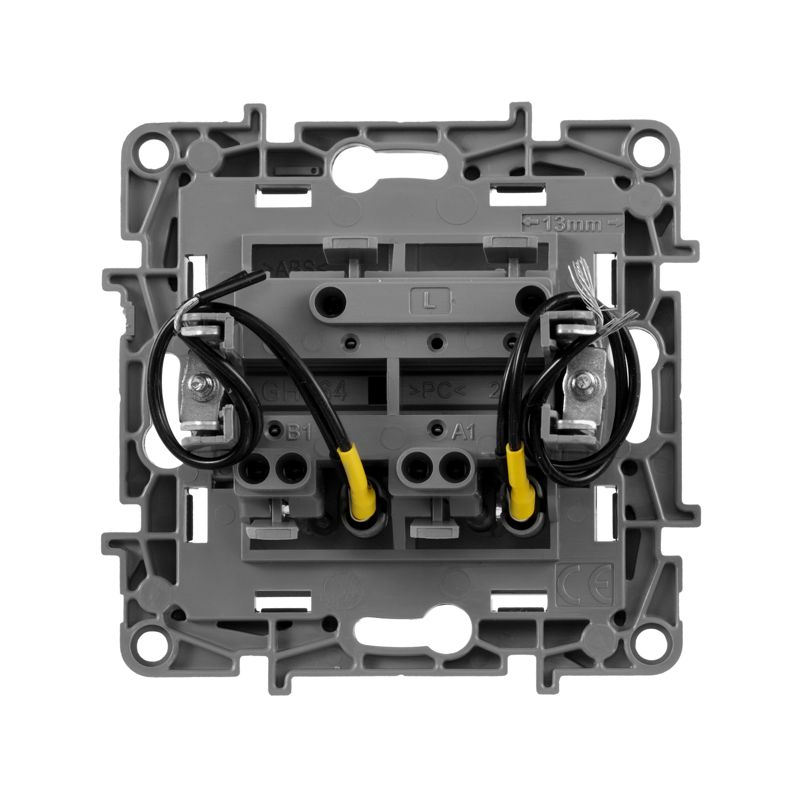  Выключатель 2-кл. СП Etika 10А IP20 250В 10AX с подсветкой/индикацией авт. зажимы механизм алюм. IEK 672404 фото в каталоге от BTSprom.by