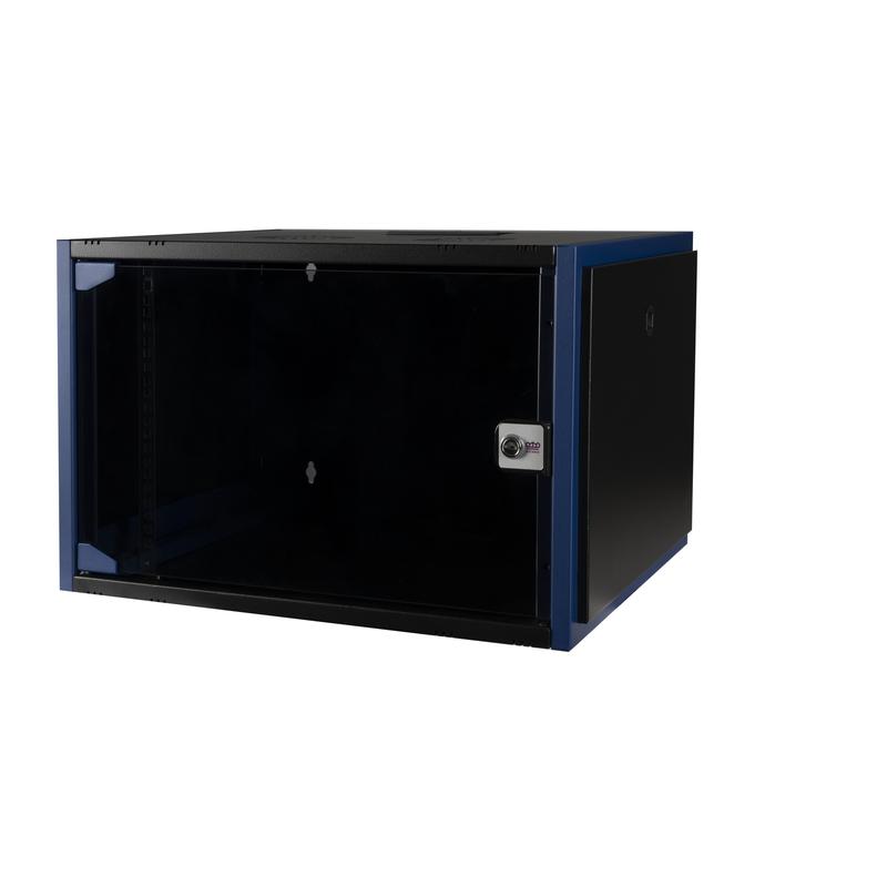 шкаф настенный 19дюйм 4u 600х450 дв. стекл. черн. datarex dr-600511 от BTSprom.by