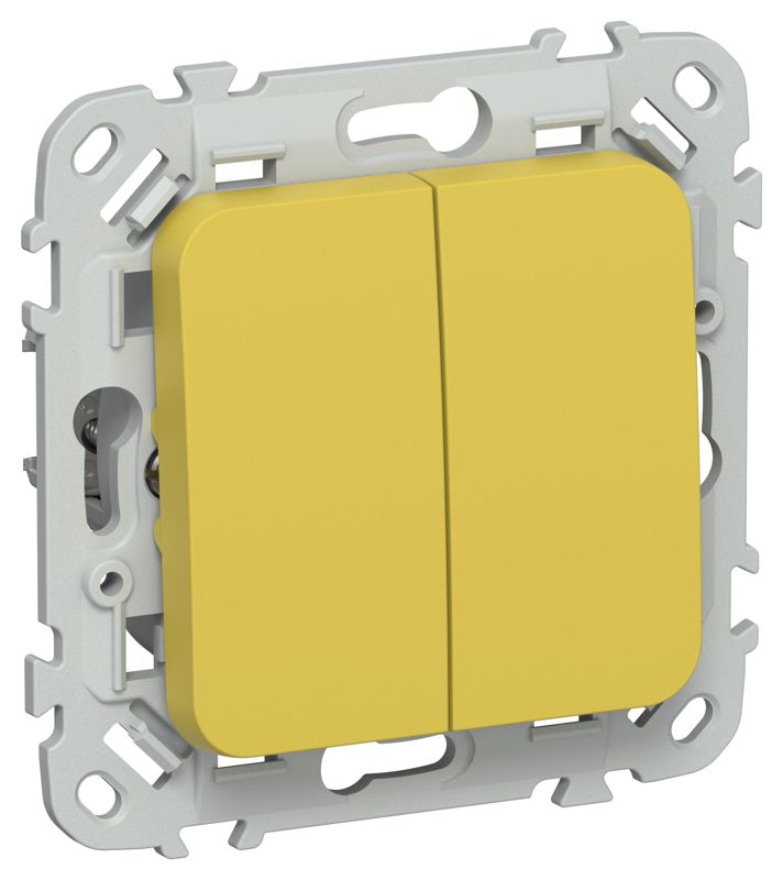 выключатель 2-кл. сп flite вс12-1-0-флжк 10а механизм желт. карри iek fi-v20-0-10-1-k44 от BTSprom.by