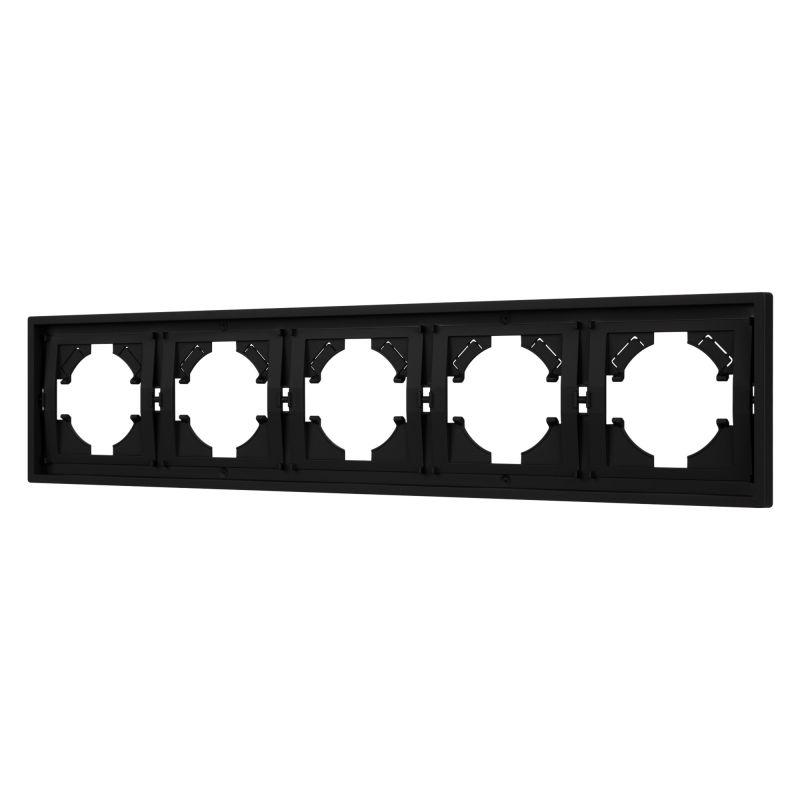 рамка 5-м frm-tendo-sfpl-5-bk пластик. черн. arlight 054657 от BTSprom.by