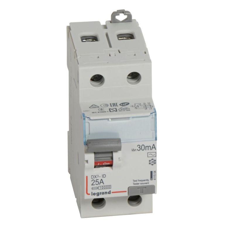 выключатель дифференциального тока (узо) 2п 25а 30ма тип ac dx3 leg 411504 от BTSprom.by