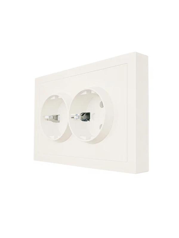  Розетка 2-мест. с/з СП ZIMA IP20 16А ПБТ безвинт. зажим слон. кость LEZARD 704-9000-127BQC фото в каталоге от BTSprom.by