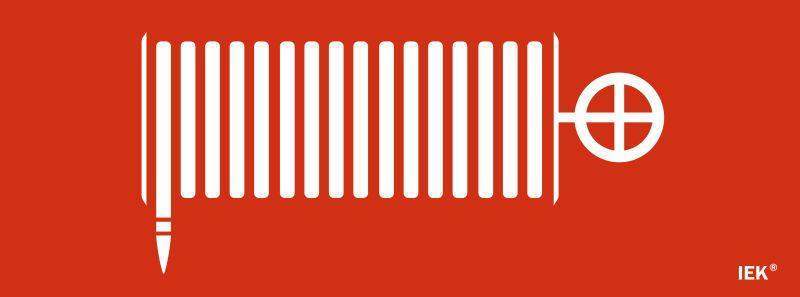 этикетка самоклеящаяся 350х130мм "пожарный кран" iek lpc10-1-35-13-pkran от BTSprom.by