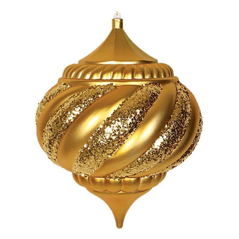 елочная фигура лампа, 30 см, цвет золотой от BTSprom.by