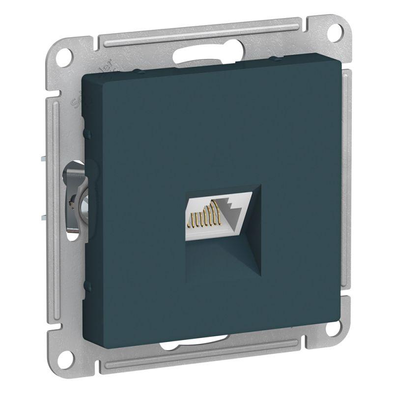 розетка компьютерная atlasdesign rj45 кат.5e механизм изумруд se atn000883 от BTSprom.by
