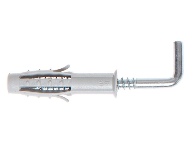 дюбель с г-образным крючком 8х40 мм (4 шт в зип-локе) starfix smz1-93287-4 от BTSprom.by
