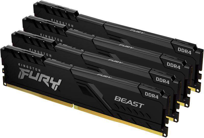  Память оперативная KF436C17BBK4/32 32GB 3600MHz DDR4 CL17 DIMM (Kit of 4) FURY Beast Black KINGSTON 1000632787 фото в каталоге от BTSprom.by