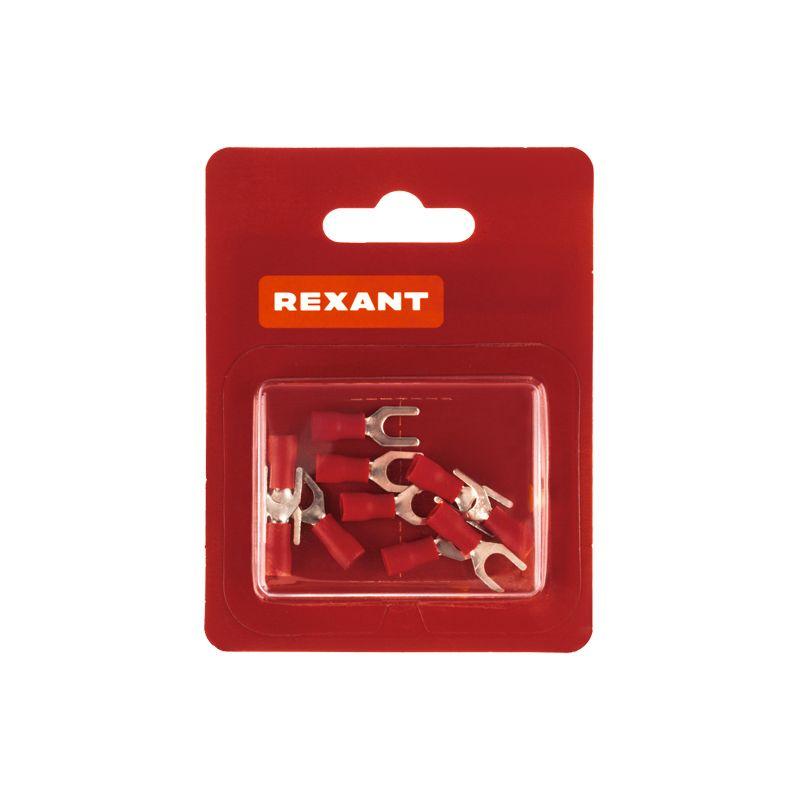  Наконечник вилочный изолированный 5.3мм 0.5-1.5кв.мм (НВи 1.5-5/НВи 1.25-5) красн. (уп.10шт) Rexant 08-0113-10 фото в каталоге от BTSprom.by