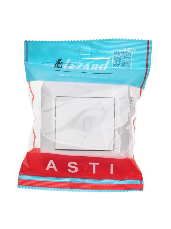  Переключатель проходной 1-кл. 1п СП ASTI 10А IP20 в сборе бел. LEZARD 7081-0202-105 фото в каталоге от BTSprom.by