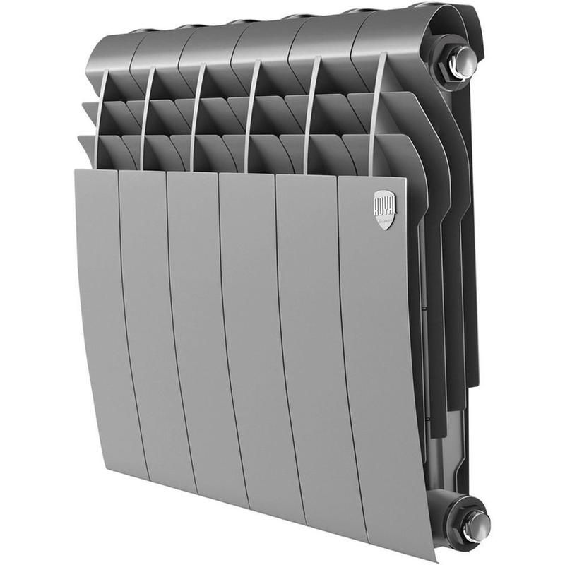 радиатор биметал. biliner 350 /silver satin - 6 секц. royal thermo нс-1197129 от BTSprom.by