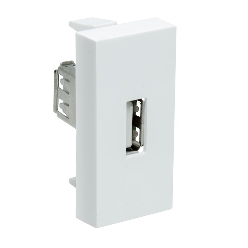 розетка модульная usb 45х22.5мм бел. ruvinil адл 13-907 от BTSprom.by