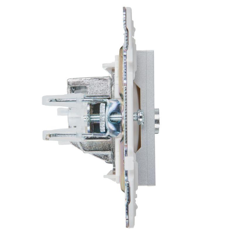  Розетка TV оконечная SKANDY SK-A12S серебр. IEK SK-A10-O-K23 фото в каталоге от BTSprom.by