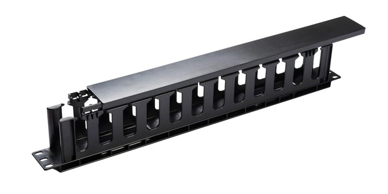  Органайзер кабельный 19дюйм 1U с крышкой TOKOV ELECTRIC TKE-CM-1U-PC фото в каталоге от BTSprom.by