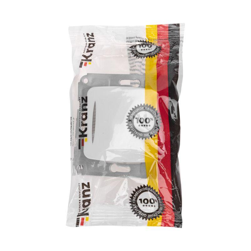  Выключатель 1-кл. СП DEA 10А с подсветкой механизм бел. Kranz KR-78-0201 фото в каталоге от BTSprom.by