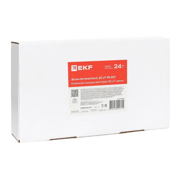  Колодка клеммная винтовая 35 UT земля EKF scr-ut-35-pe фото в каталоге от BTSprom.by