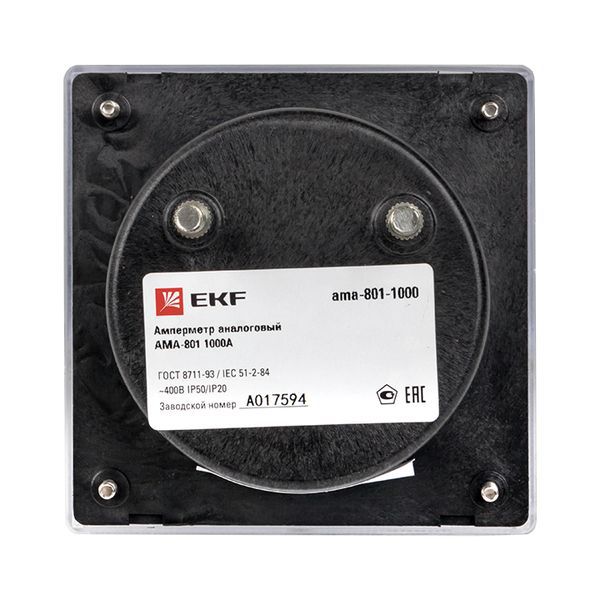  Амперметр аналоговый AM-A801 на панель 80х80 кругл. вырез 1000А трансф. подкл. EKF am-a801-1000/ama-801-1000 фото в каталоге от BTSprom.by