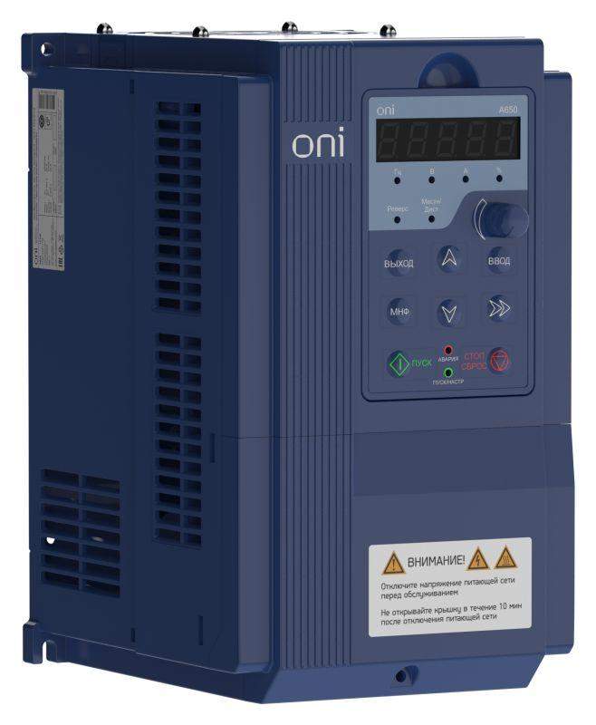 преобразователь частоты a650 380в 3ф 11квт 25а m oni a650-33e11tm от BTSprom.by