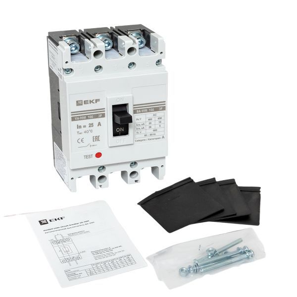  Выключатель автоматический 3п 100/25А 35кА ВА-99М PROxima EKF mccb99-100-25m фото в каталоге от BTSprom.by