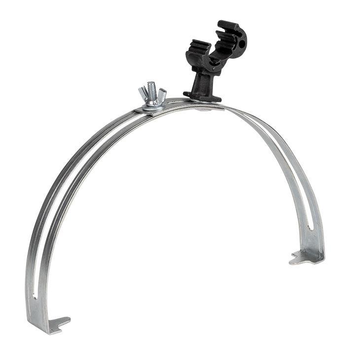 держатель коньковый регулируемый с пластиковым фиксатором 130-240мм ni proxima ekf lp-d2204-ni от BTSprom.by