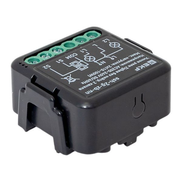 Реле умное в подрозетник 2-канальное Zigbee Connect Select без нейтрали EKF ssh-2g-zb-nn фото в каталоге от BTSprom.by