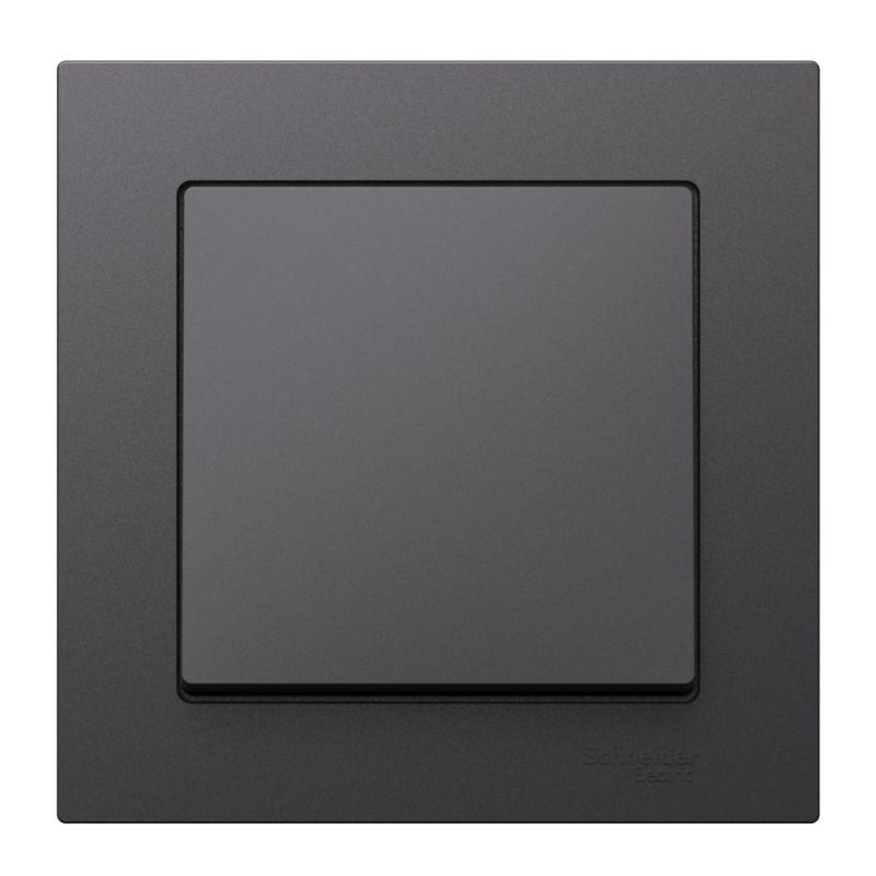  Выключатель 1-кл. AtlasDesign сх.1 10АХ в сборе базальт SE ATN001412 фото в каталоге от BTSprom.by