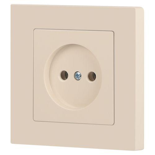  Розетка 1-м СП Accent 6-201-02 16А IP20 250В 2P сл. кость Intro Б0063659 фото в каталоге от BTSprom.by