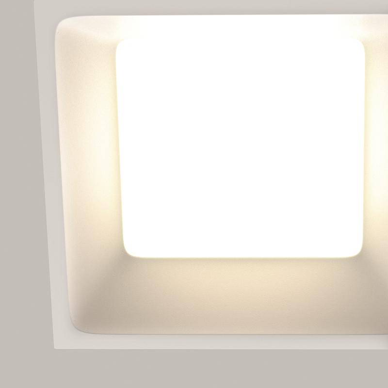  Светильник Okno 12Вт 3000-4000-6000К IP44 100град. встраив. Maytoni DL056-12W3-4-6K-W фото в каталоге от BTSprom.by