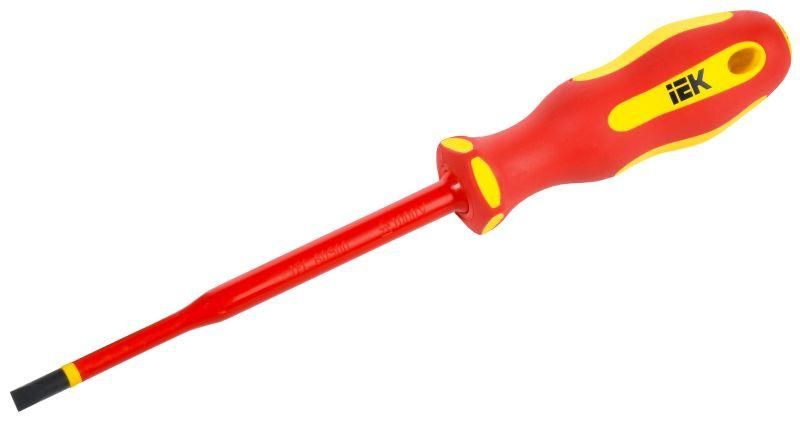 отвертка диэлектрическая slim sl5.5х125 т2 arma2l 5 iek a2l5-sc31-t2-sl-55-125 от BTSprom.by