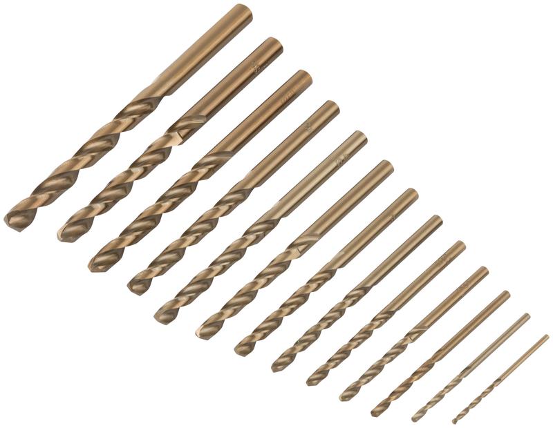  Набор сверл HSS по металлу с добавкой кобальта 5% 13шт ( 1.5-2-2.5-3-3.2-3.5-4-4.5-48-5-5.5-6-6.5мм) FIT 34015 фото в каталоге от BTSprom.by