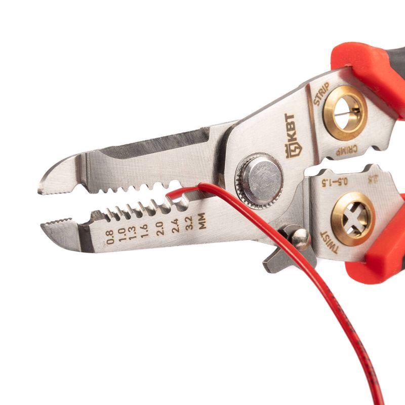  Инструмент для снятия изоляции WSS-02 ПРОФИ КВТ 102399 фото в каталоге от BTSprom.by