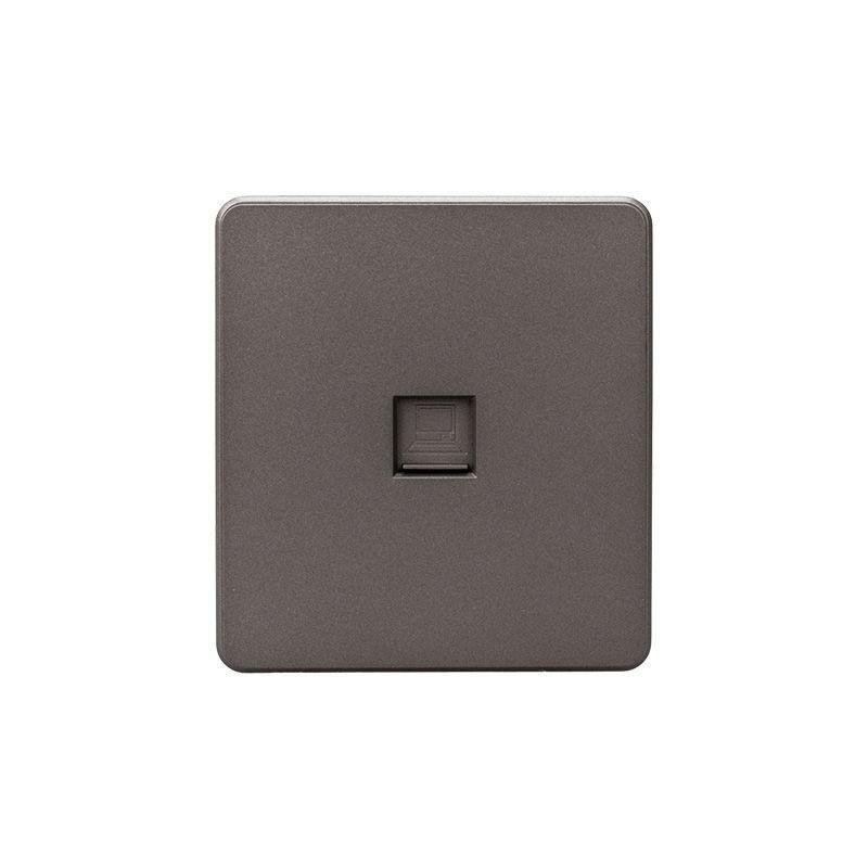 розетка компьютерная сп round miele rj45 кат.6 титан kranz kr-78-0724-2 от BTSprom.by
