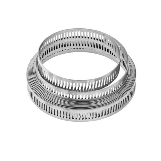 лента хомутная 12мм х10м нерж. сталь extherm clamp strip от BTSprom.by