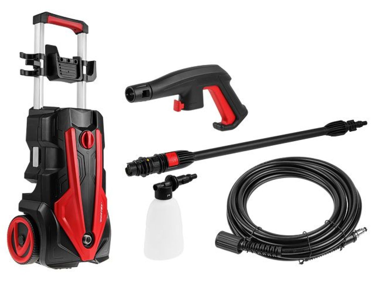 очиститель высокого давления wortex pw 1620 2.20 квт, 165 бар, 450 л/ч (мойка высокого давления, автомойка, ф-ция самовсасывания, шланг 6 м) 0318312 от BTSprom.by