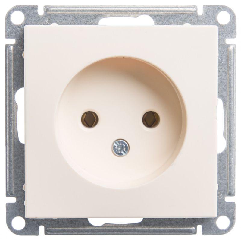 розетка 1-м сп w59 16а ip20 без заземл. без защ. шторок механизм сл. кость se rs16-153-2-86 от BTSprom.by