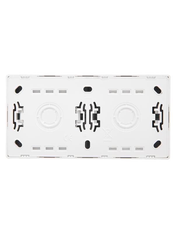  Блок ОП LETO (1-кл. выключатель с индикацией + 1-м розетка с заземл.) горизонт. бел. LEZARD 752-0200-170BIP фото в каталоге от BTSprom.by