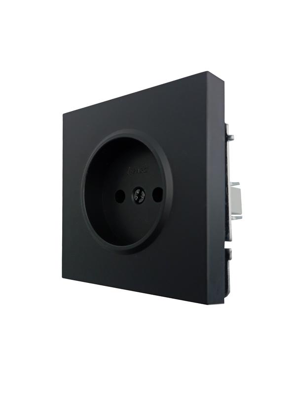  Розетка 1 мест. б/з ПБТ СП ZIMA IP20 16А безвинт. зажим черн. бархат LEZARD 704-4288-121BQC фото в каталоге от BTSprom.by