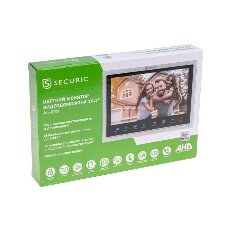  Монитор видеодомофона цветной 101дюйм формата AHD(1080P) с сенсорным управлением детектором движения функцией фото- и видеозаписи (модель AC-439) Rexant 45-0439 фото в каталоге от BTSprom.by
