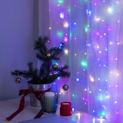  Гирлянда светодиодная "Занавес" 3х3м 240microLED мультиколор USB Holiday INZR-02 Intro Б0060436 фото в каталоге от BTSprom.by