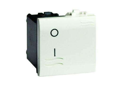 выключатель 1-кл. 2п 2мод. brava 16а ip20 с подсветкой бел. dkc 76122bl от BTSprom.by