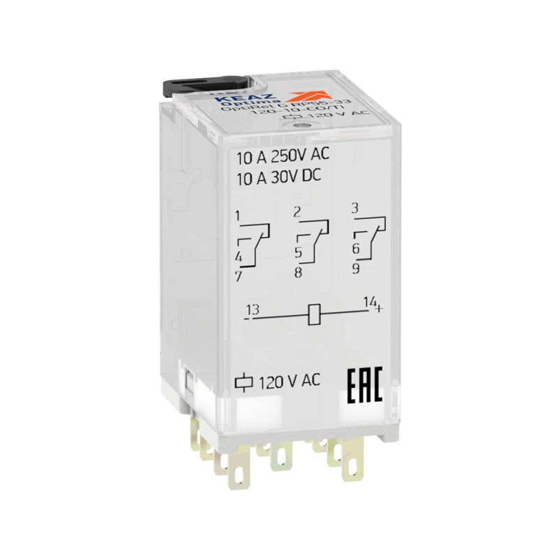 реле промежуточное optirel g rp55-33-12-10-co/ti кэаз 281080 от BTSprom.by