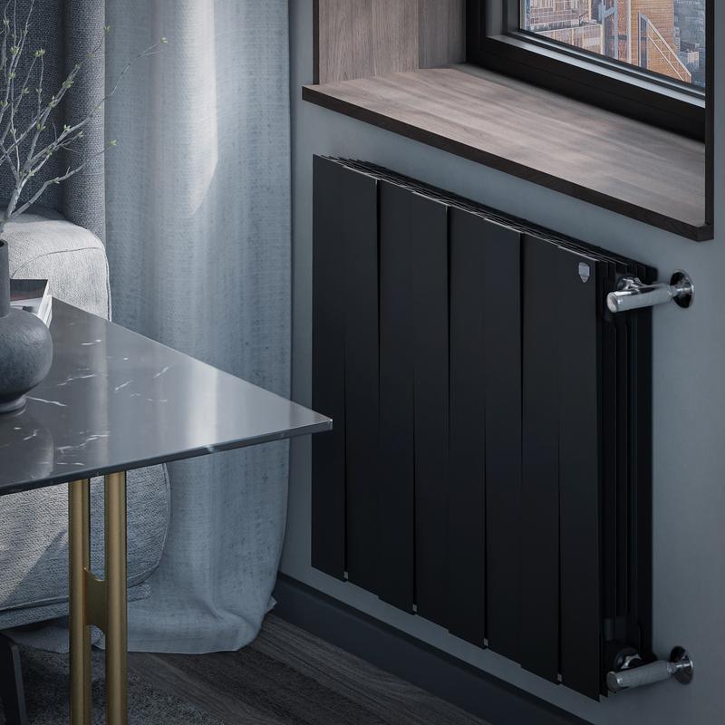  Радиатор PianoForte 500 new 8 секц. биметал. Noir Sable Royal Thermo НС-1176334 фото в каталоге от BTSprom.by