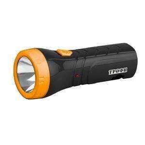 фонарь аккумуляторный ручной ta1 1led аккум. 4в 0.5а.ч. евровилка (картон. упак.) трофи б0005797 от BTSprom.by