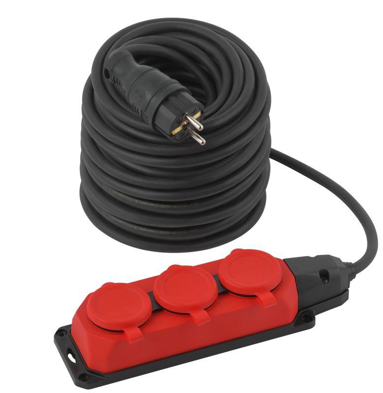 удлинитель 3х40м с заземл. ip44 uk-3e-3x1.5-40m-ip44(kg) каучук кг 3х1.5 эра б0057583 от BTSprom.by