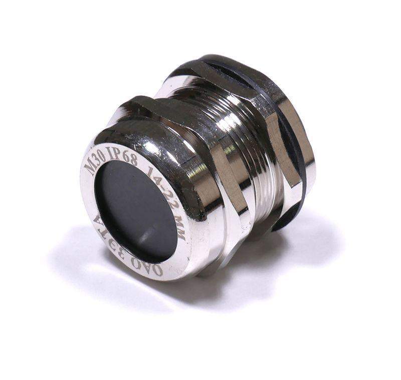 ввод кабельный м30 ip68 d14-22мм латунь гофроматик zeta30114 от BTSprom.by