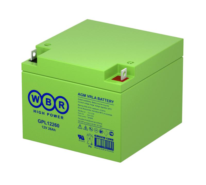 аккумулятор 12в 26а.ч wbr gpl12260 wbr от BTSprom.by