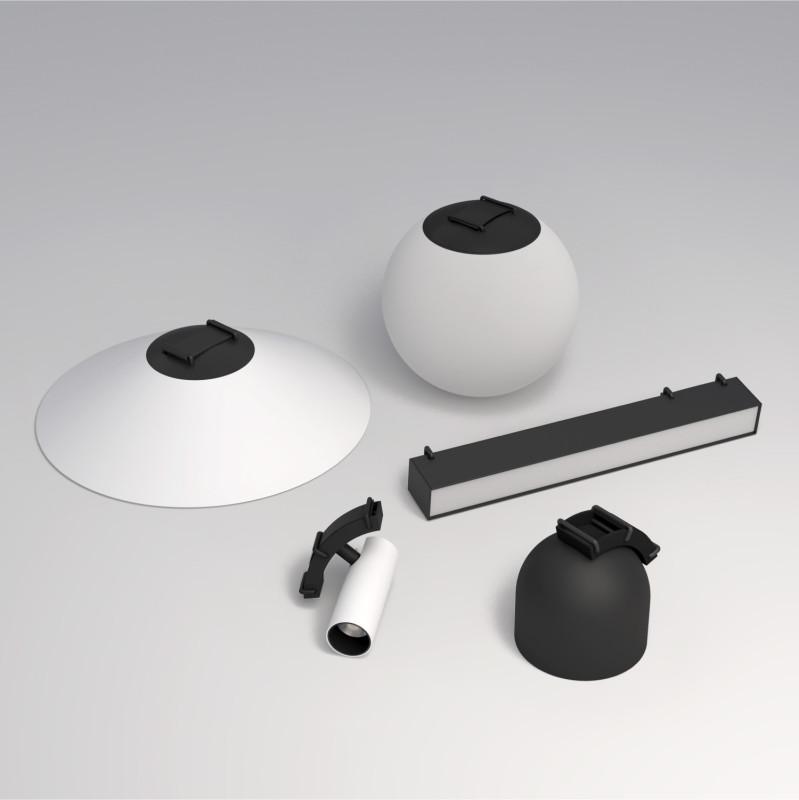  Светильник для трека-ремня Belty Spot 7Вт 4000К IP20 48В DC 35х126.5мм RA90 30град. поворотн. со светодиодом алюм. бел. с черн. DENKIRS 723154 фото в каталоге от BTSprom.by