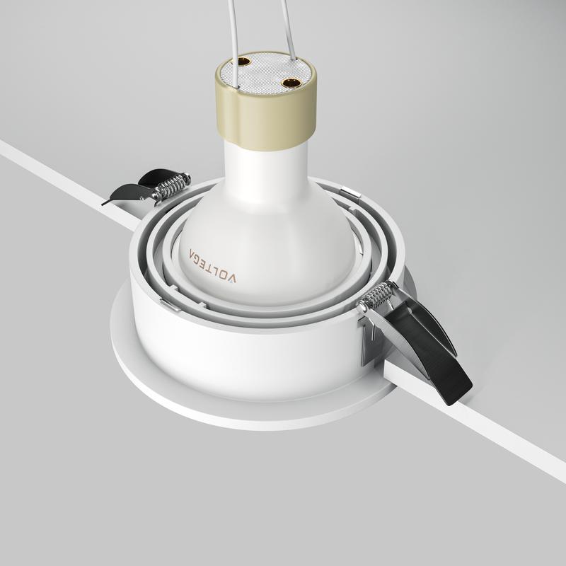  Светильник Atom 10Вт GU10 встраив. Maytoni DL113-GU10-01-RD-W фото в каталоге от BTSprom.by